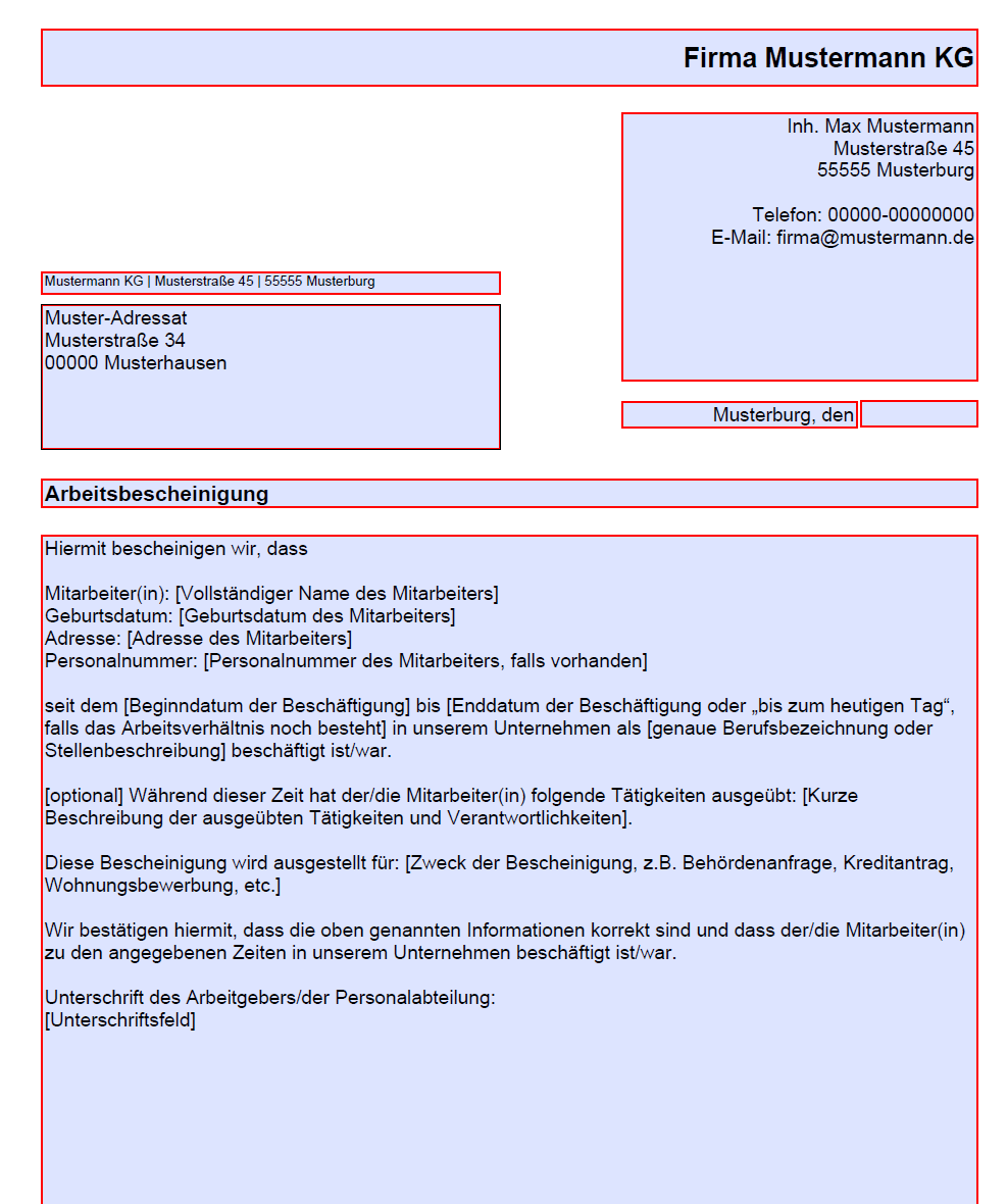Employment Certificate