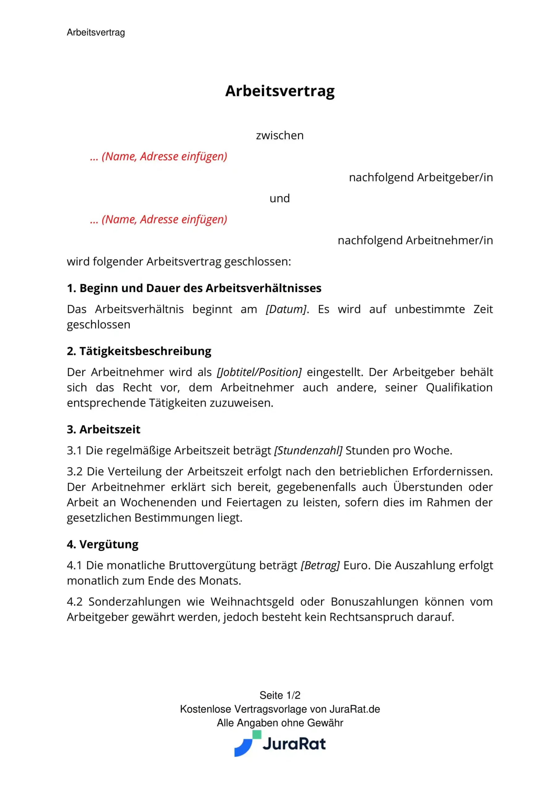 Employment Contract