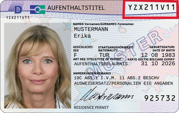 Residence Permit Number