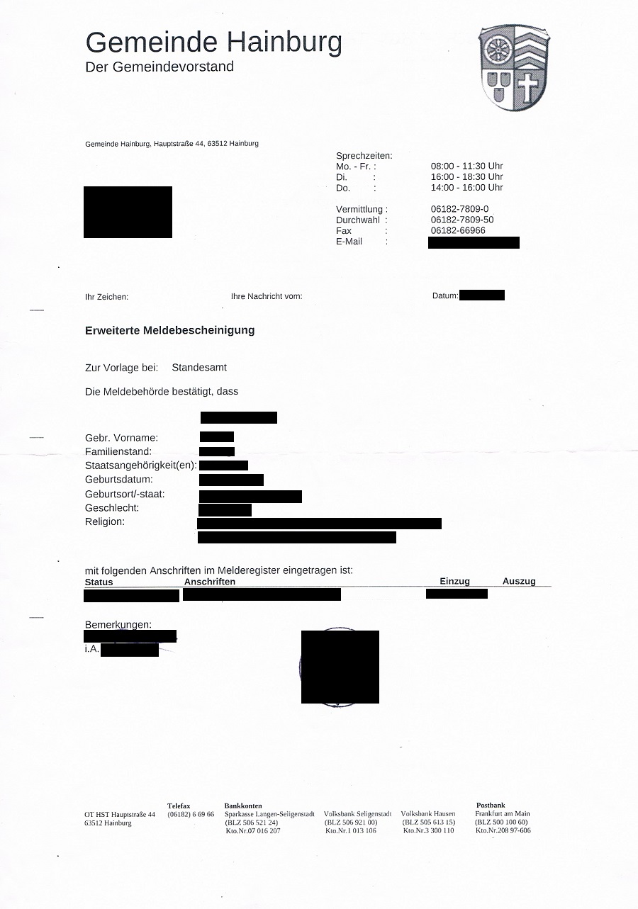 Registration Certificate