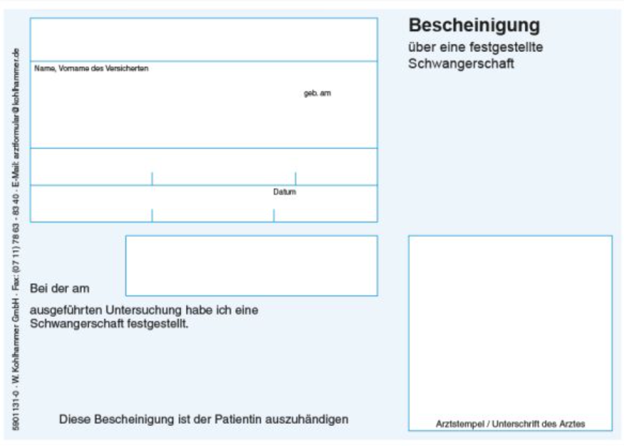 Pregnancy Certificate